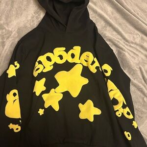 Kids Black and Yellow Star Hoodie